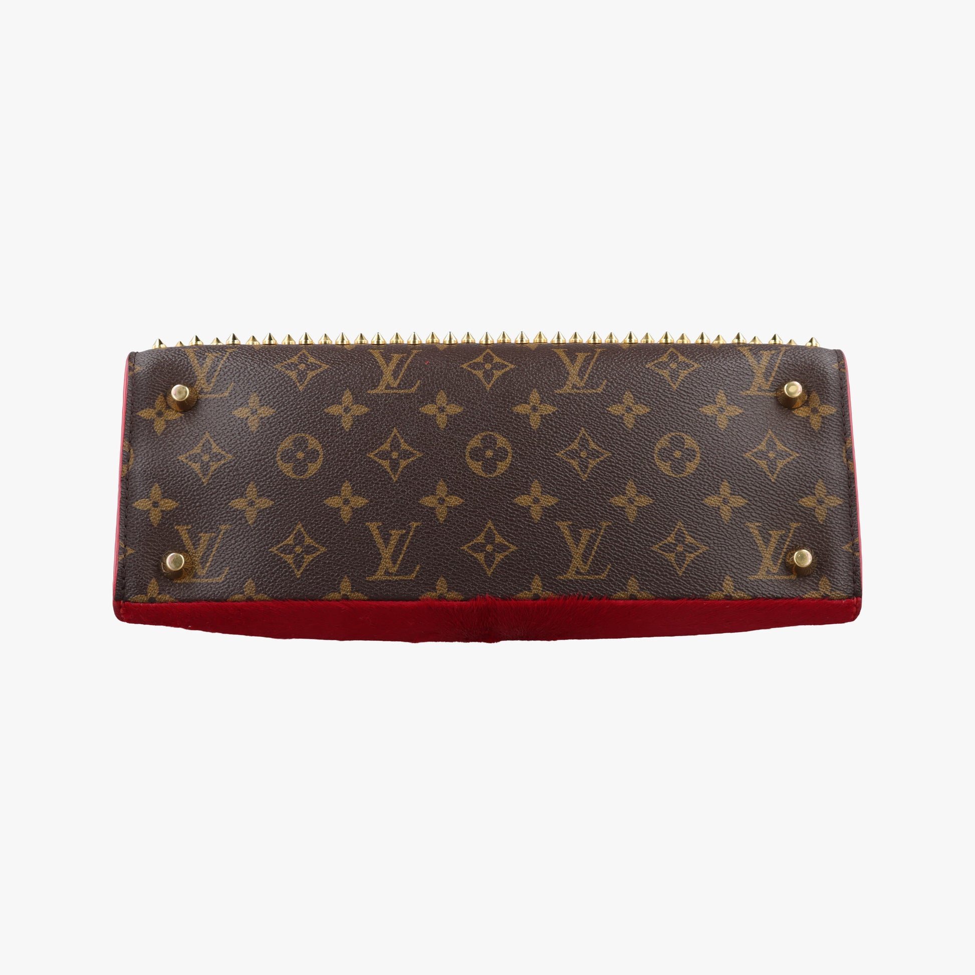 Monogram Studs Icono Brown×red×beige Monogram Canvas×calf leather×ponyhair M41234 DR4194モノグラム スタッズ アイコノ モノグラム/ブラウン×レッド×ベージュ モノグラムキャンバス×カーフレザー ×ハラコ M41234 DR4194