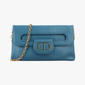 Diordouble Blue Leather 29-MA-0211ディオール ダブル ミディアム ブルー レザー 29-MA-0211
