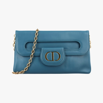 Diordouble Blue Leather 29-MA-0211ディオール ダブル ミディアム ブルー レザー 29-MA-0211