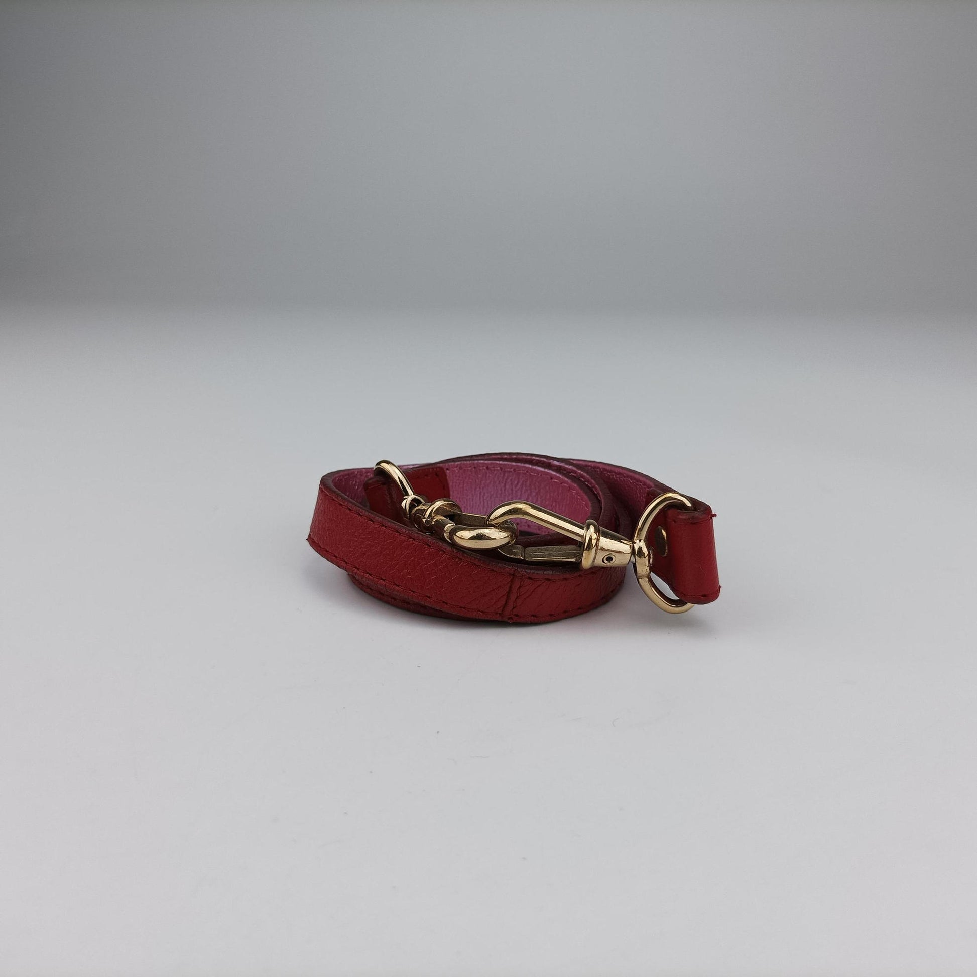 Zucca Vanity Mirror Brown × Red Jacquard × Leather 8BN133 2305/8BN133/MN5/049ズッカ バニティミラー ブラウン × レッド ジャガード × レザー 8BN133 2305/8BN133/MN5/049