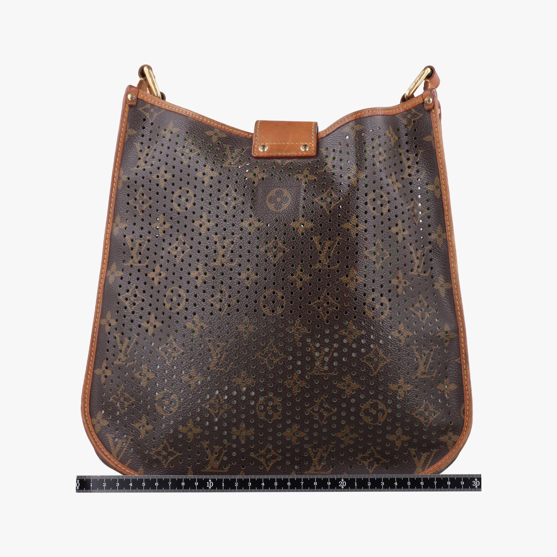 Musette brown×Green Monogram Perforated M95173 CA0036ミュゼット モノグラム/ブラウン×グリーン モノグラム ペルフォ M95173 CA0036