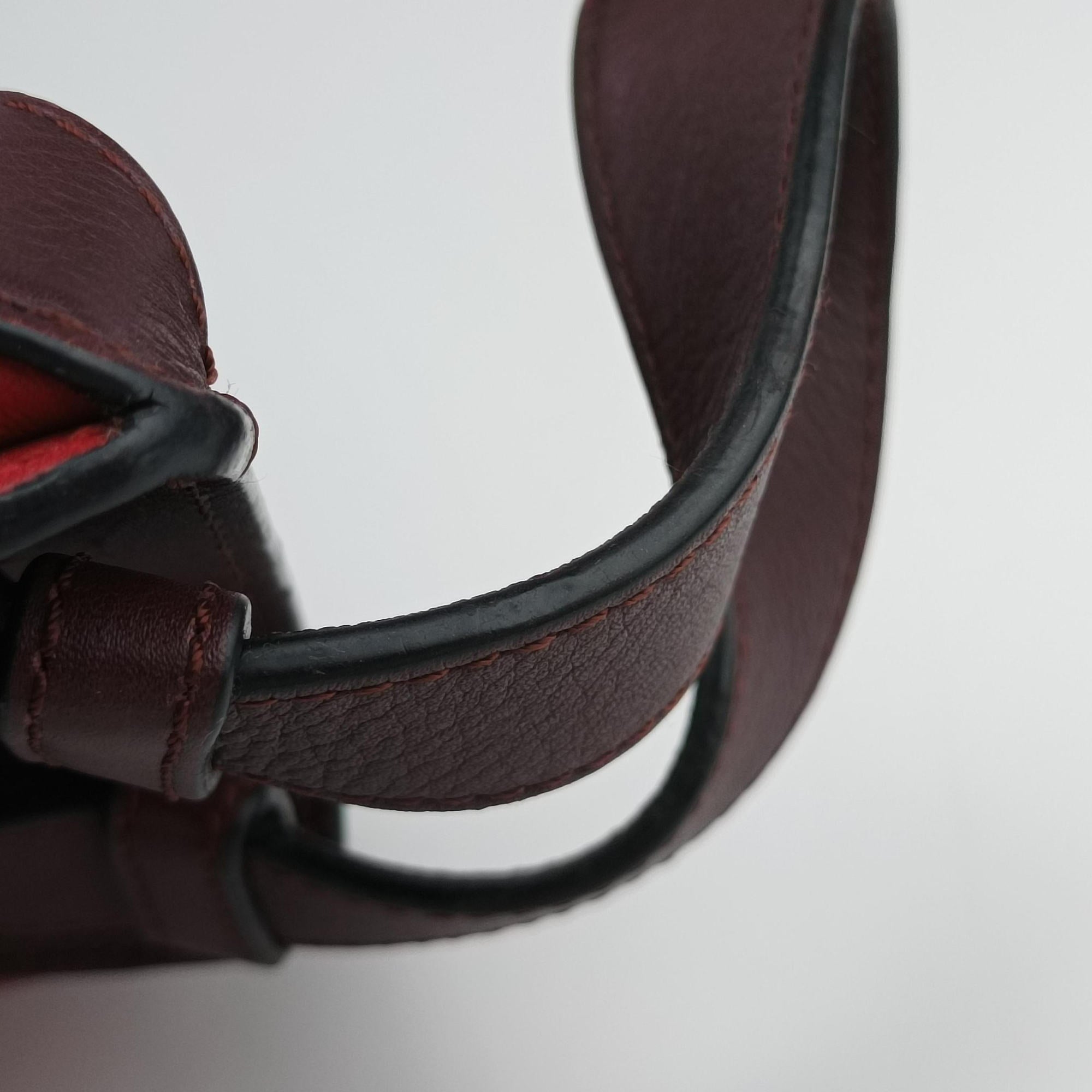 hammock Red×burgundy leather 061702ハンモック レッド×ワインレッド レザー 061702