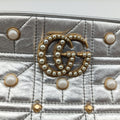 GG Marmont Silver Leather 447632 B021162434GGマーモント シルバー レザー 447632 B021162434