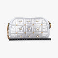 GG Marmont Silver Leather 447632 B021162434GGマーモント シルバー レザー 447632 B021162434
