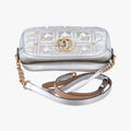 GG Marmont Silver Leather 447632 B021162434GGマーモント シルバー レザー 447632 B021162434