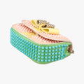 Sweet Charity Scarabe Spike Pink × Yellow × Blue × Green Leather スイート チャリティー スカラベ スパイク ピンク × イエロー × ブルー × グリーン レザー 