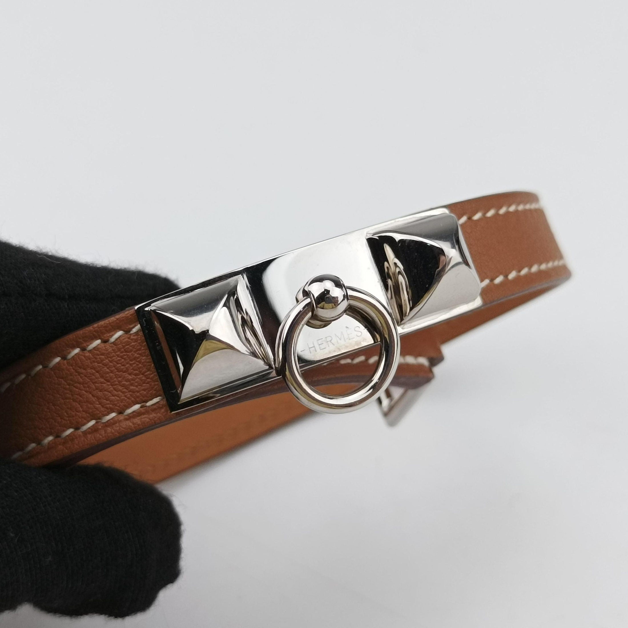 Bleu Saphir Swift Plated Rivale Brown×silver Leather C NM 001 NGレラップ サフィール スイフト メッキ リヴァーレ　 ブラウン×シルバー レザー　 C NM 001 NG