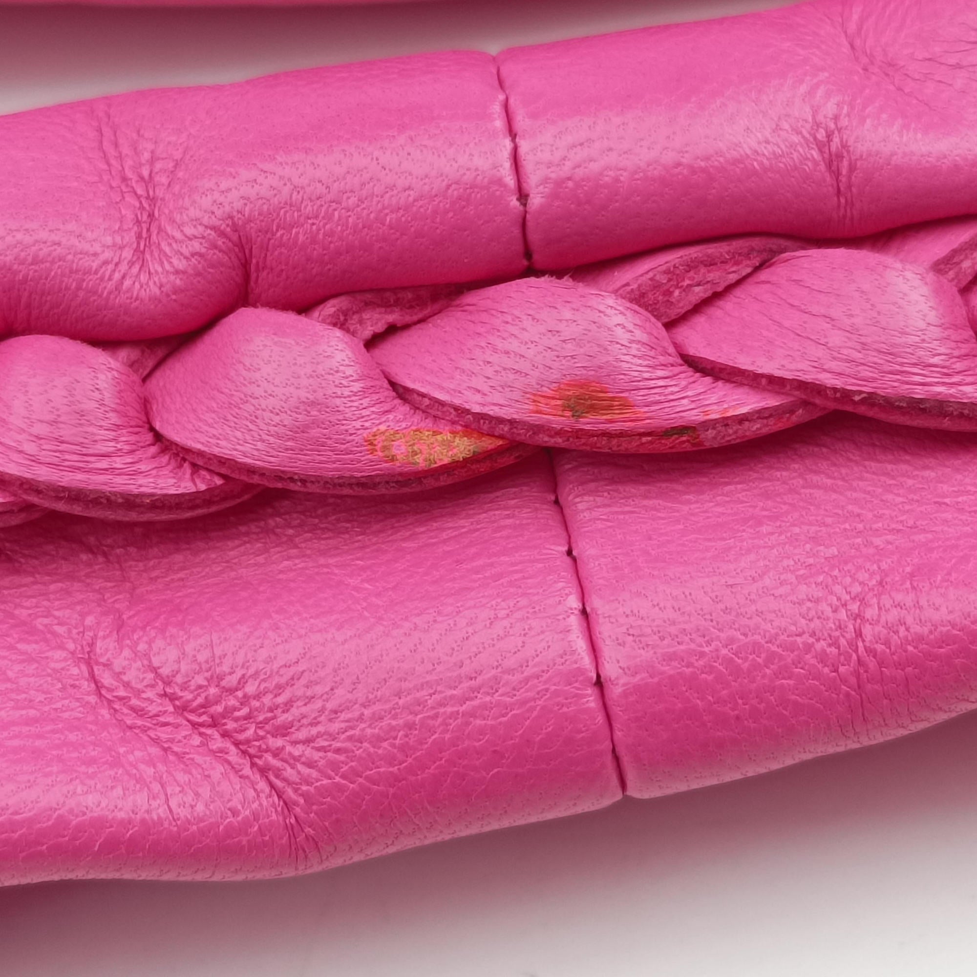 Intrecciato Rose lambskin B00086029Yイントレチャート ローズ レッド ラムスキン B00086029Y