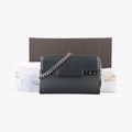Delvaux Tempete Pochette gray Leather A00Aデルヴォー タンペート ポシェット グレー レザー A00A