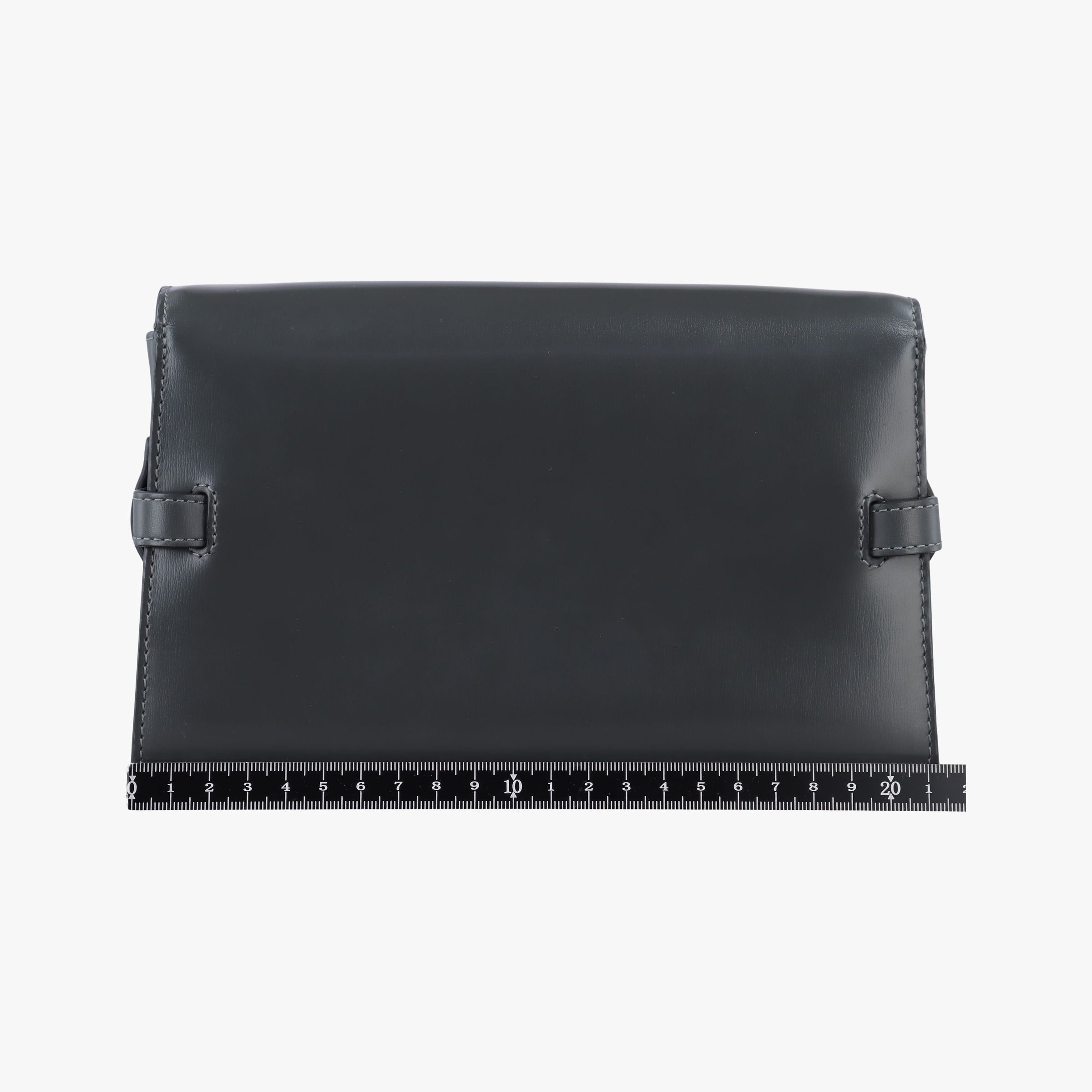 Delvaux Tempete Pochette gray Leather A00Aデルヴォー タンペート ポシェット グレー レザー A00A