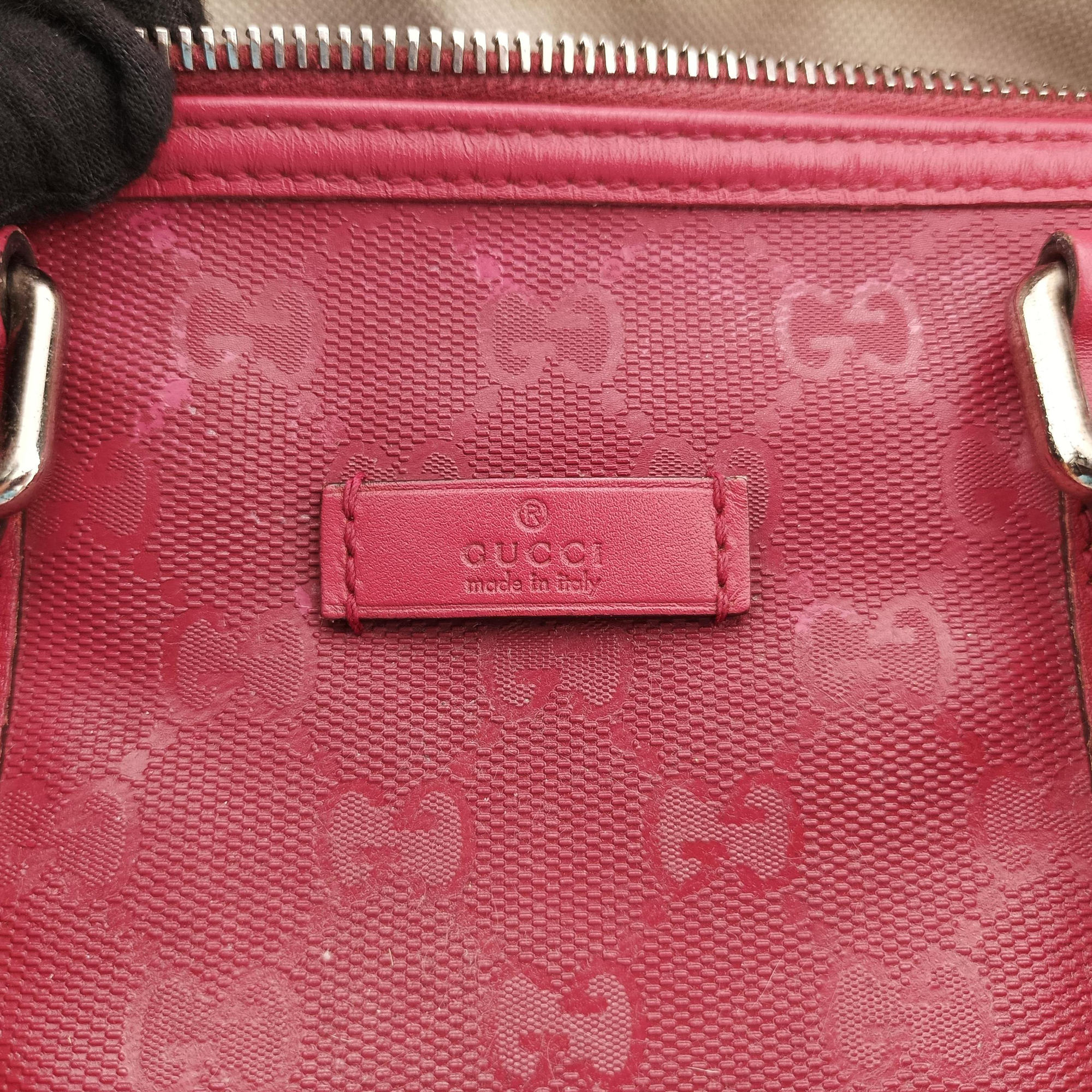 GG plus Spring Joy GG Supreme Red PVC coated canvas×Leather 193603 E9123880GGプラス ジョイ GGスプリーム レッド PVCコーティングキャンバス×レザー 193603 E9123880