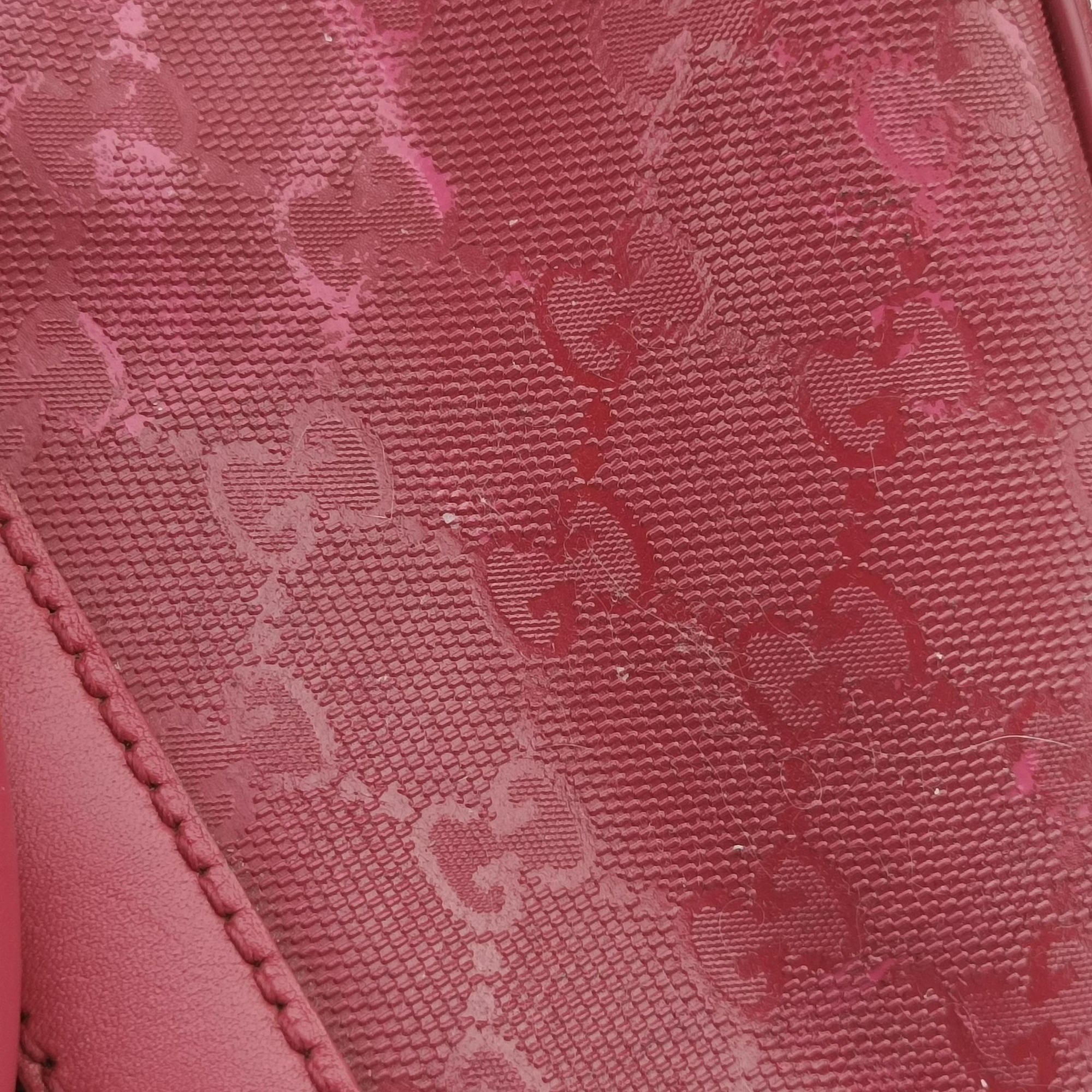 GG plus Spring Joy GG Supreme Red PVC coated canvas×Leather 193603 E9123880GGプラス ジョイ GGスプリーム レッド PVCコーティングキャンバス×レザー 193603 E9123880