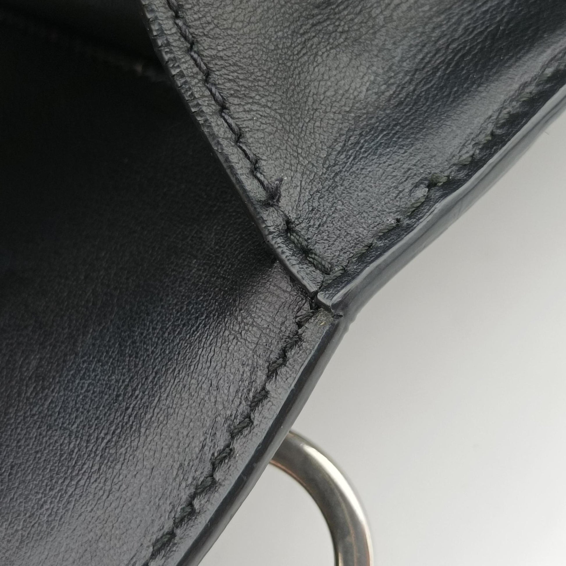 Cahier Black Leather×Pony-style calfskin 1BD045 25カイエ ブラック レザー×ハラコ 1BD045 25