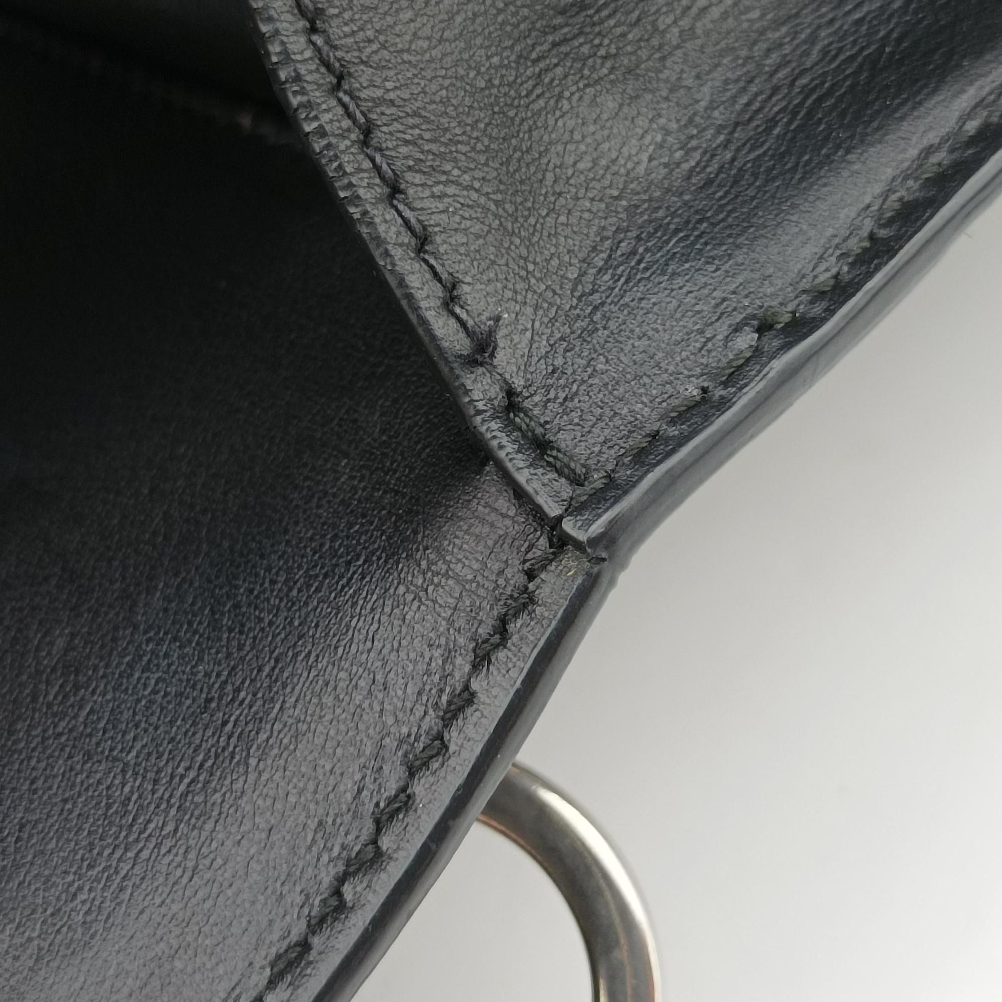 Cahier Black Leather×Pony-style calfskin 1BD045 25カイエ ブラック レザー×ハラコ 1BD045 25