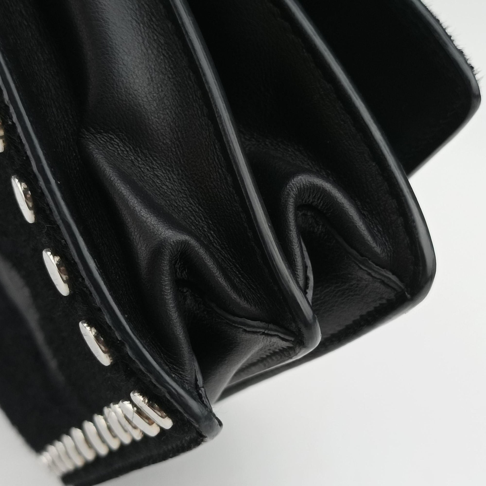 Cahier Black Leather×Pony-style calfskin 1BD045 25カイエ ブラック レザー×ハラコ 1BD045 25