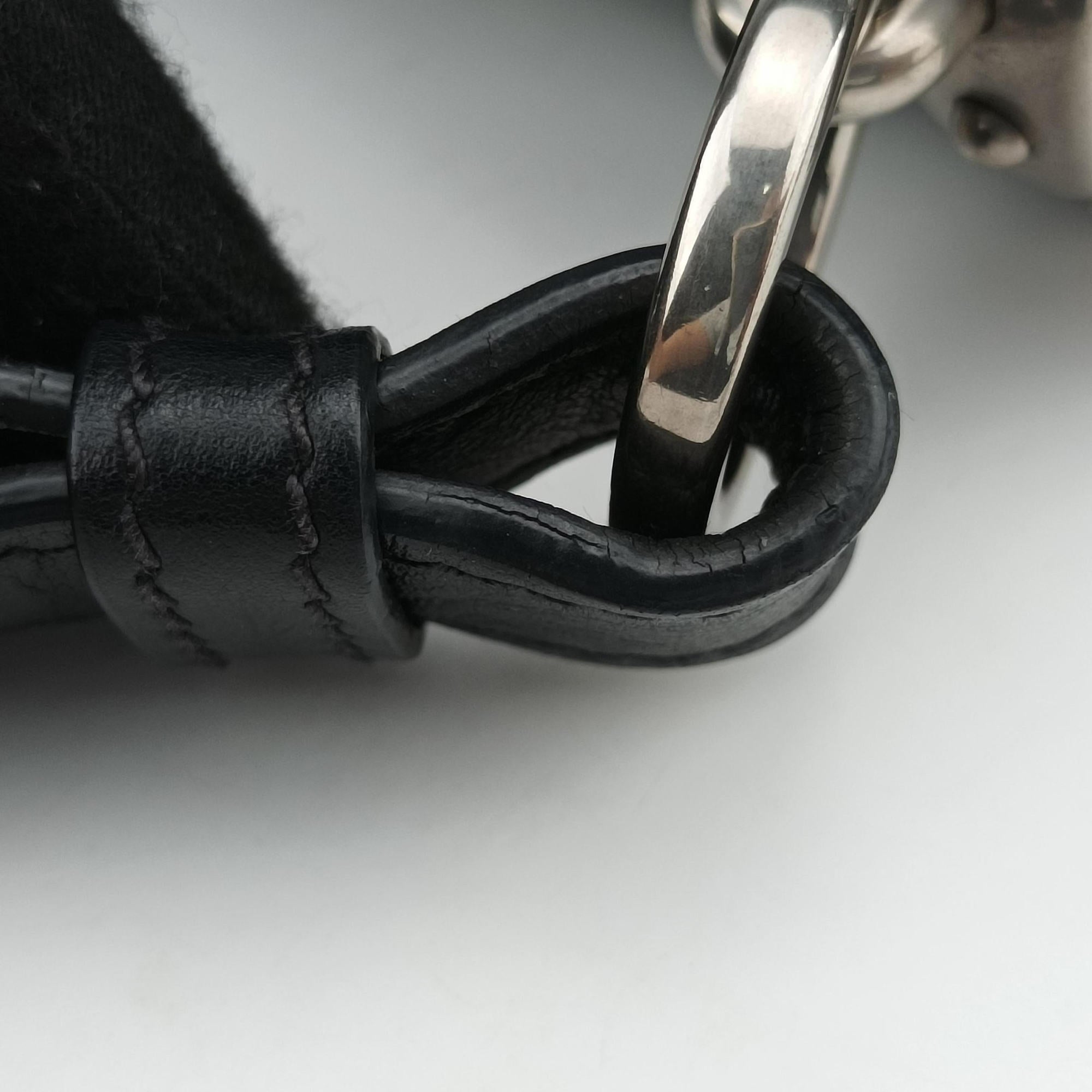 Cahier Black Leather×Pony-style calfskin 1BD045 25カイエ ブラック レザー×ハラコ 1BD045 25