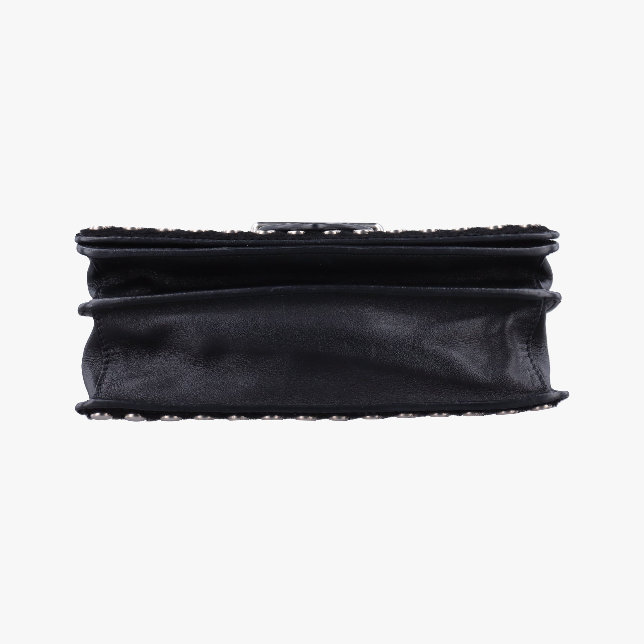 Cahier Black Leather×Pony-style calfskin 1BD045 25カイエ ブラック レザー×ハラコ 1BD045 25