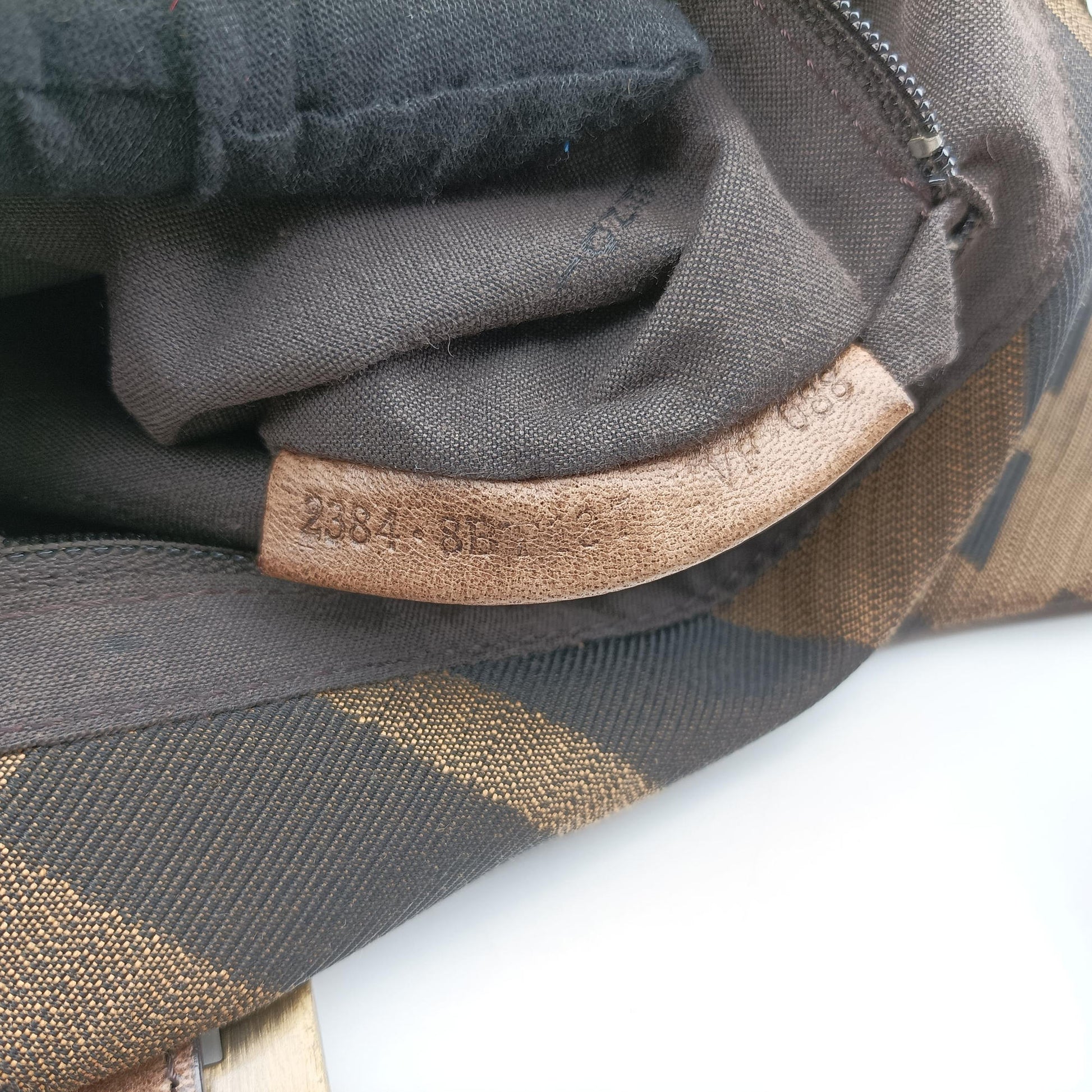 Mamma Bucket Brown canvas× Leather 8BT137 2384.8BT137.VVF.088マンマバケット ブラウン キャンバス× レザー 8BT137 2384.8BT137.VVF.088