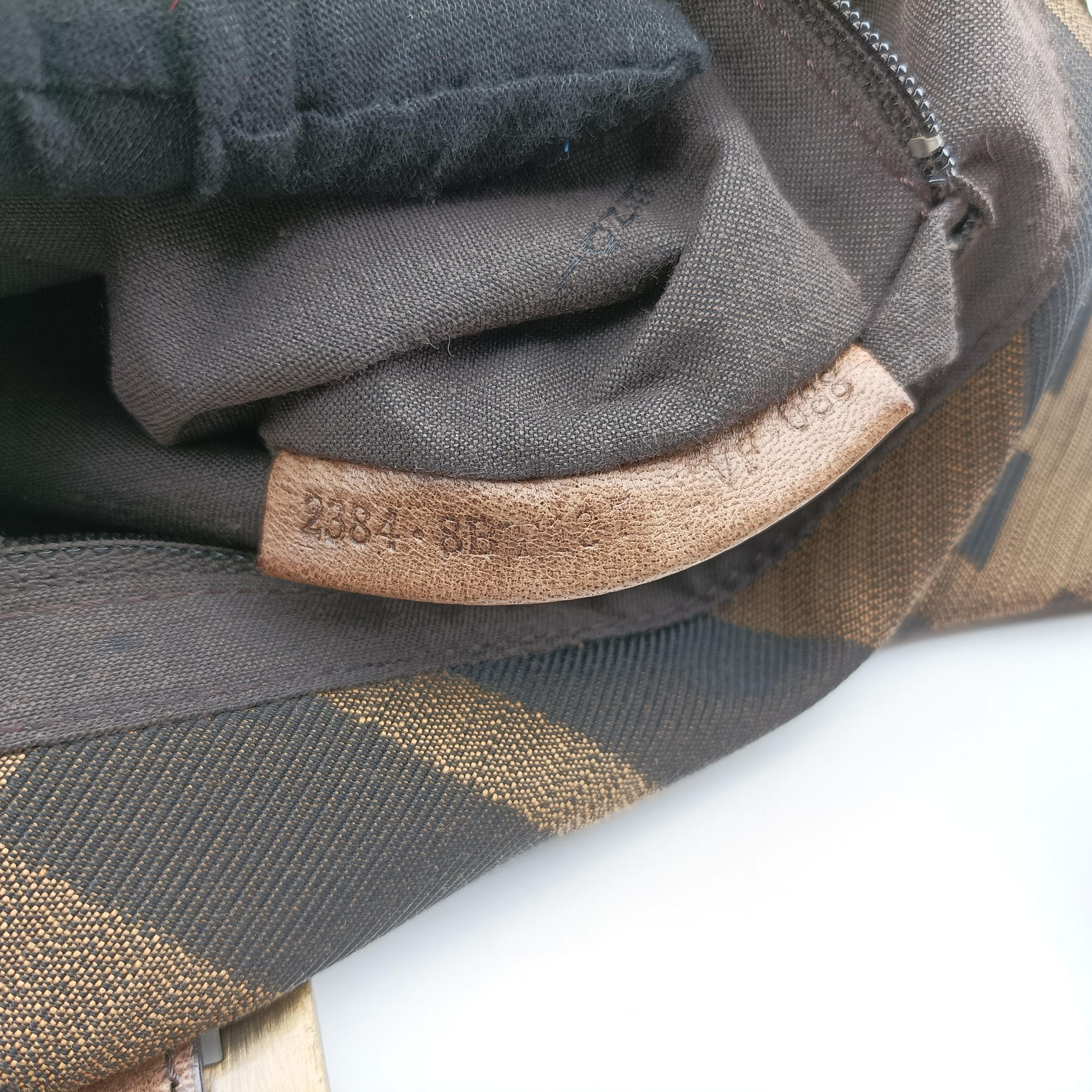 Mamma Bucket Brown canvas× Leather 8BT137 2384.8BT137.VVF.088マンマバケット ブラウン キャンバス× レザー 8BT137 2384.8BT137.VVF.088