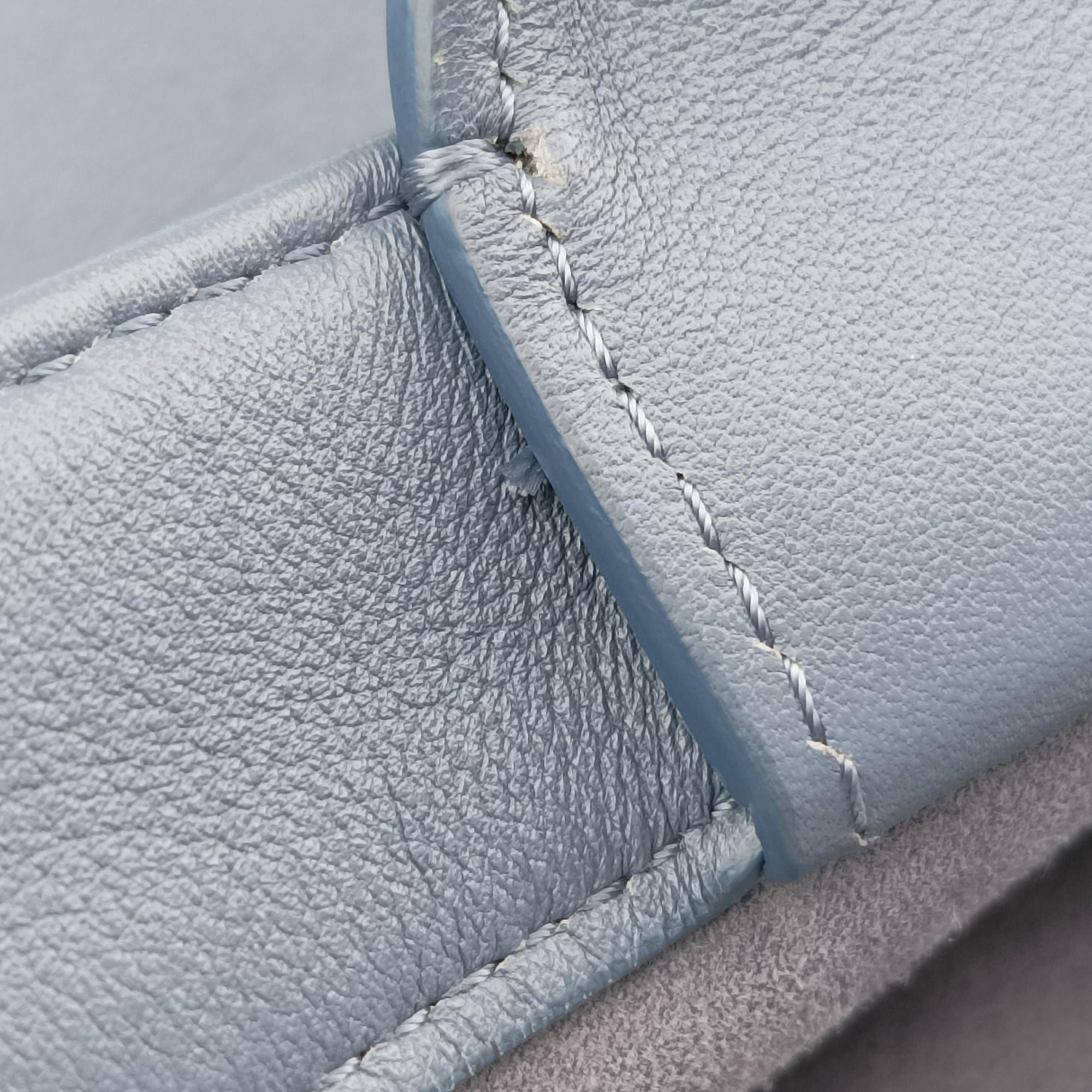 Book Tote Bag Blue leather 18-MA-0220ブックトート バッグ ブルー レザー 18-MA-0220