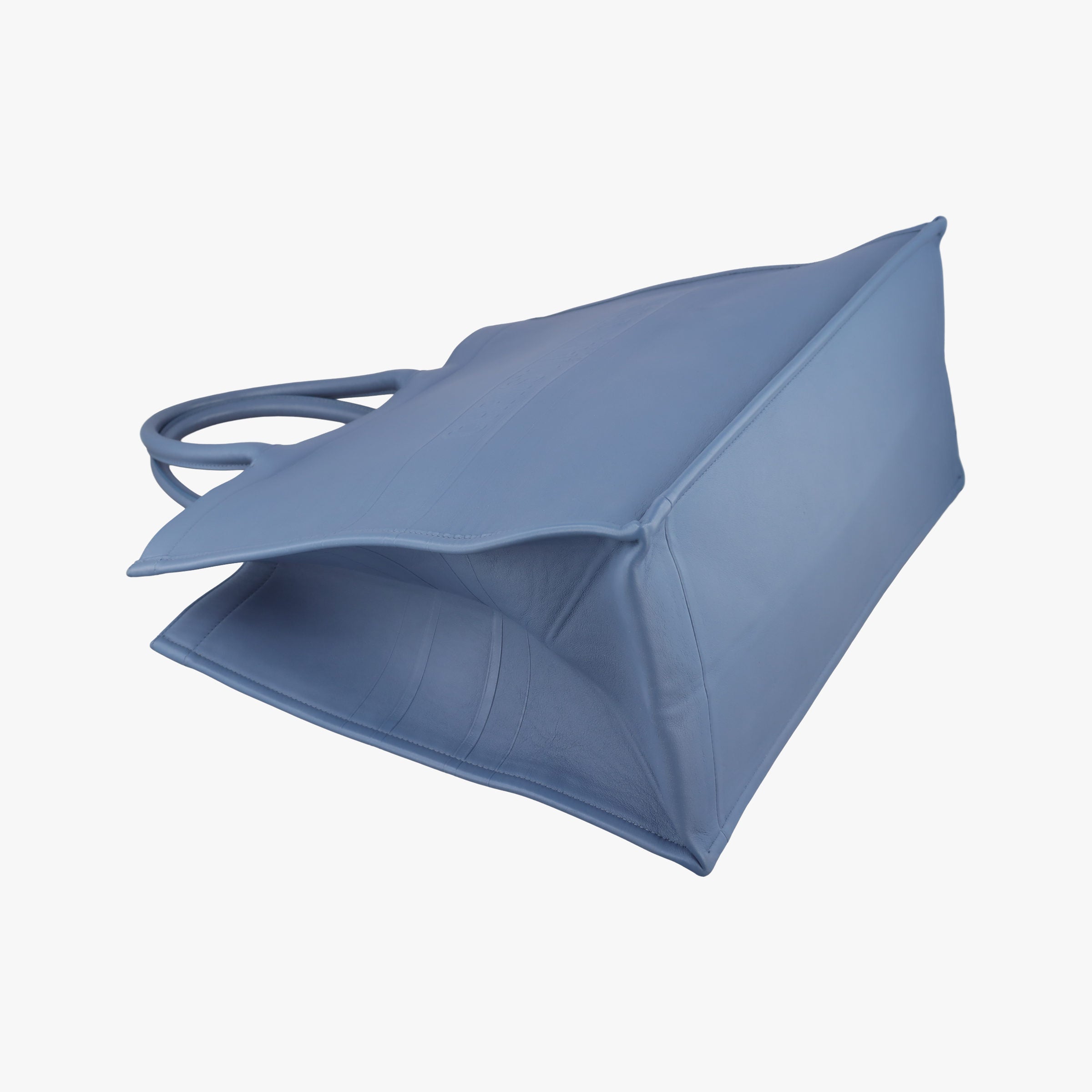 Book Tote Bag Blue leather 18-MA-0220ブックトート バッグ ブルー レザー 18-MA-0220