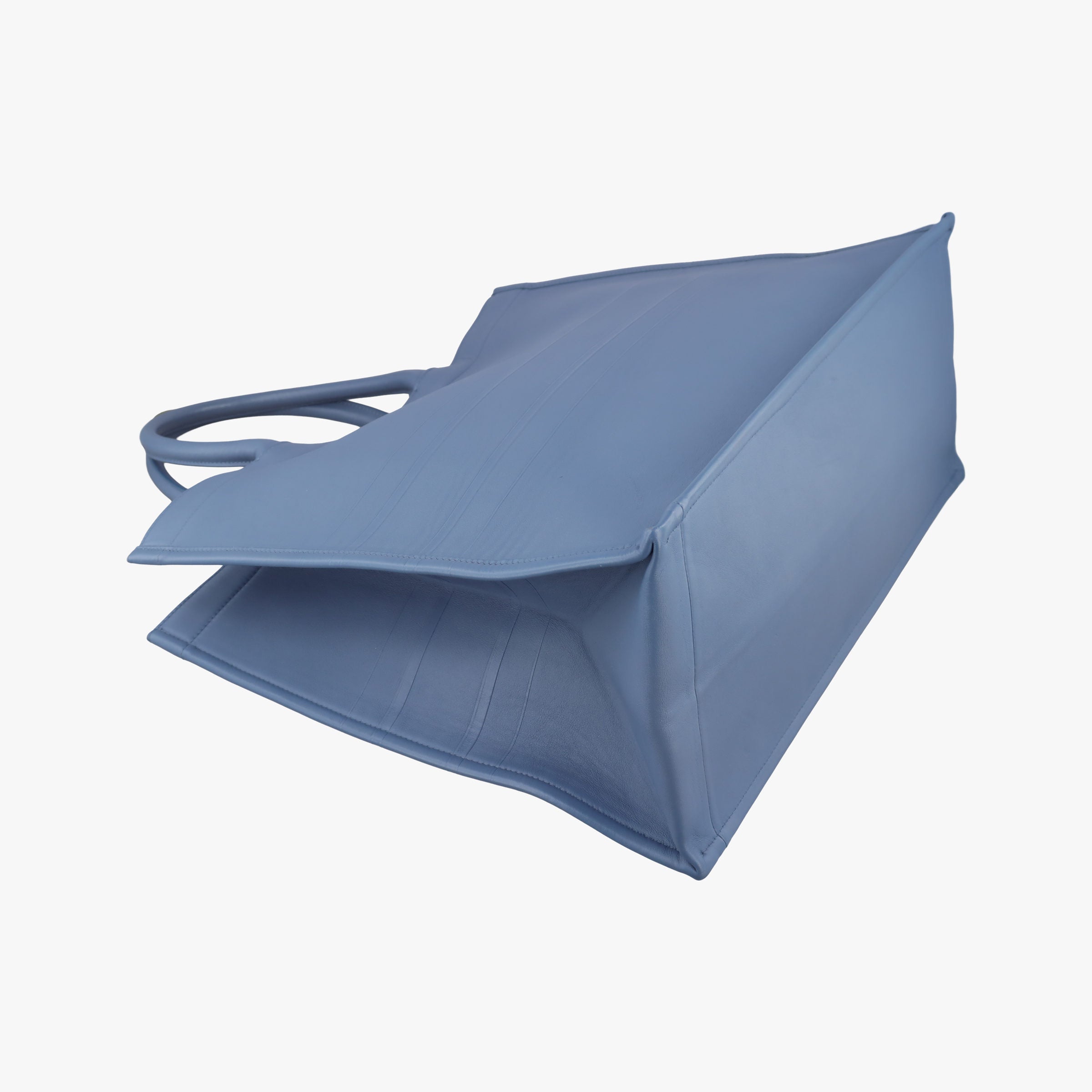Book Tote Bag Blue leather 18-MA-0220ブックトート バッグ ブルー レザー 18-MA-0220