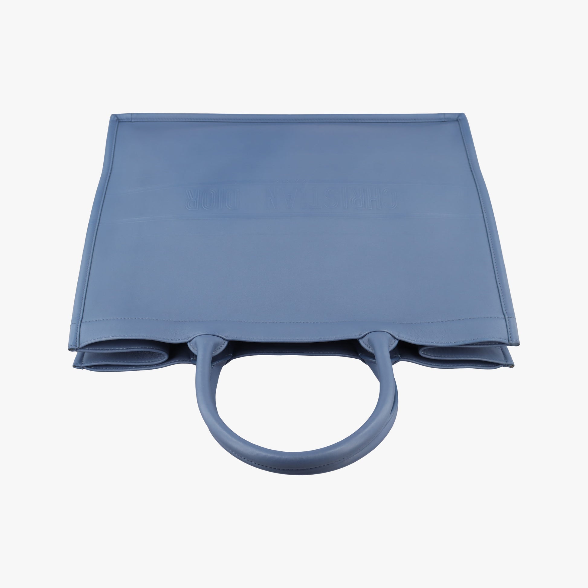 Book Tote Bag Blue leather 18-MA-0220ブックトート バッグ ブルー レザー 18-MA-0220