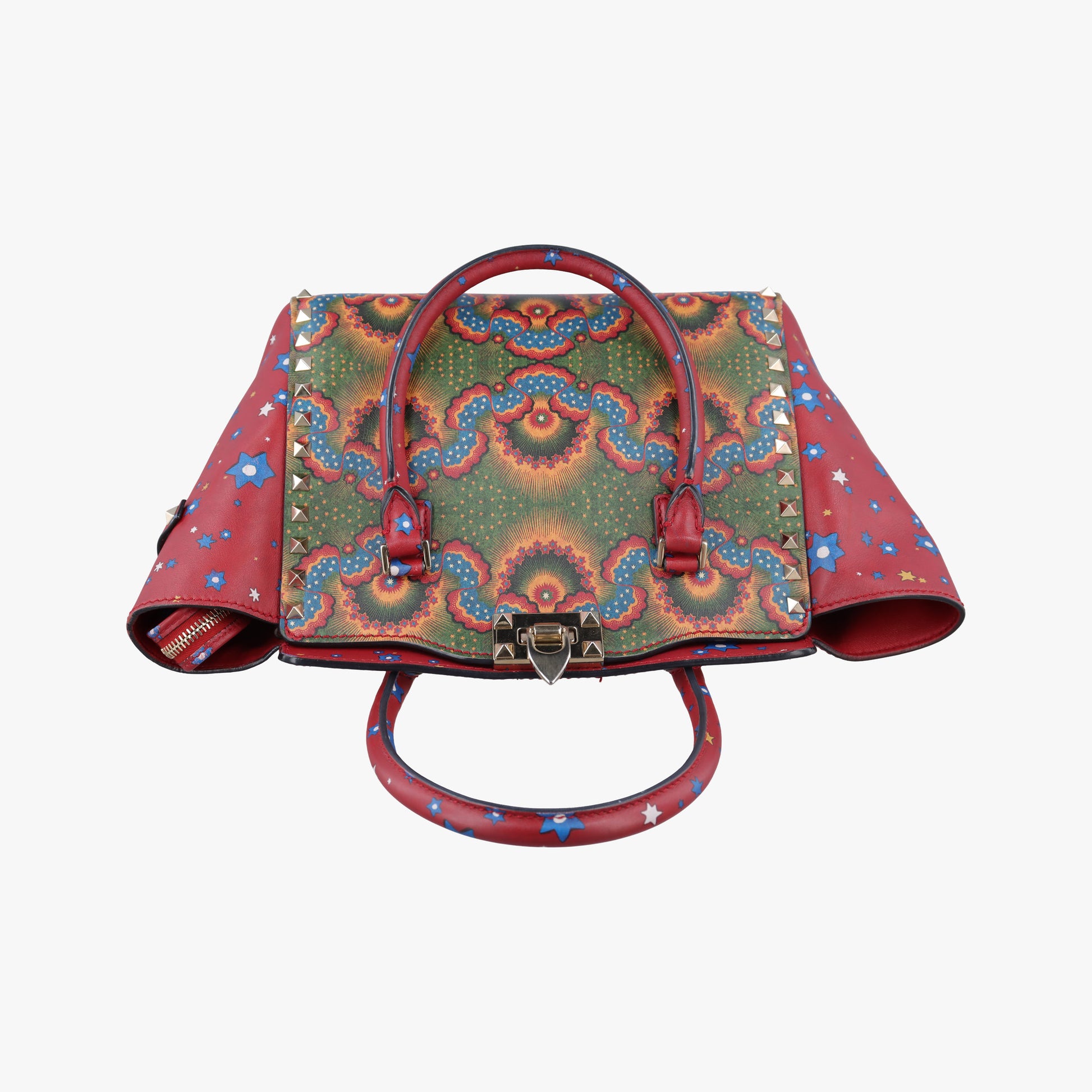Rockstud Red Multi Calfskin BL-L540WSN2ロックスタッズ レッド マルチカラー カーフスキン BL-L540WSN2