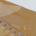Rockstud khaki Patent Leather Lot number unknownロックスタッズ イエロー パテント 製番不明