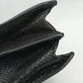 Rosalia Top Handle Black Leather×Suede×Python 50ロザリア トップハンドル ブラック レザー × スエード × パイソン 50