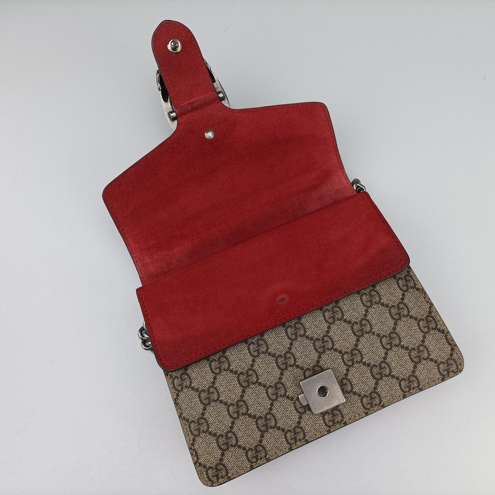 Dionysus beige×red PVC coated canvas × suede 421970 A026106885ディオニュソス ベージュ×レッド PVCコーティングキャンバス×スエード 421970 A026106885
