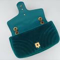 GG Marmont Blue velour 443497 F023527047GGマーモント ブルー ベロア 443497 F023527047