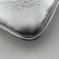 Dior double Medium Silver Leather 10-MA-0241ディオール ダブル ミディアム シルバー レザー 10-MA-0241