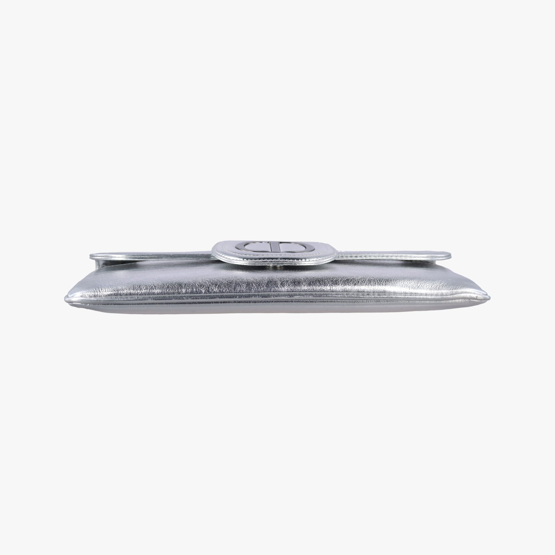 Dior double Medium Silver Leather 10-MA-0241ディオール ダブル ミディアム シルバー レザー 10-MA-0241