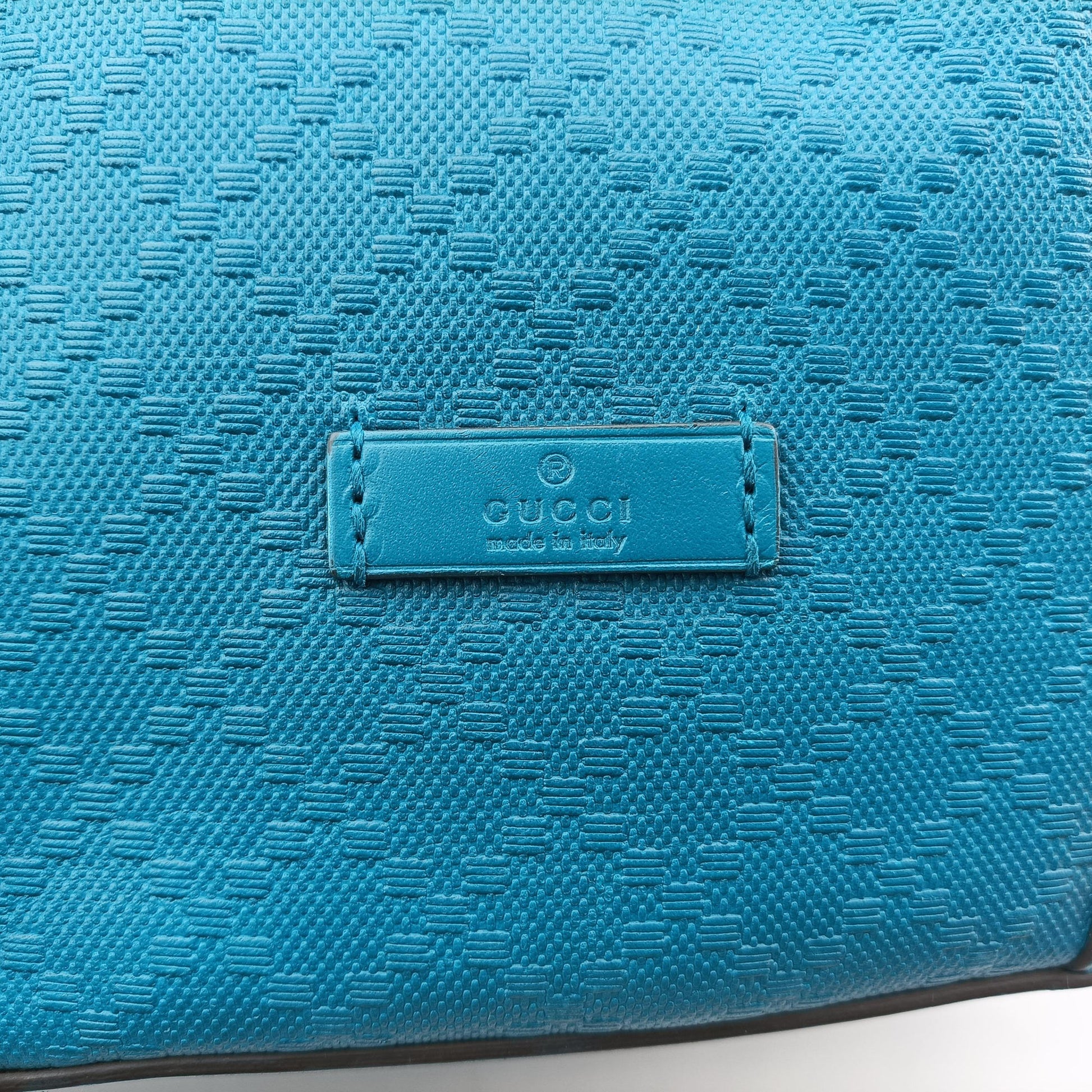 Bright Diamante Bucket Blue Leather 354229 I016928114ブライトディアマンテ バケット ブルー レザー 354229 I016928114