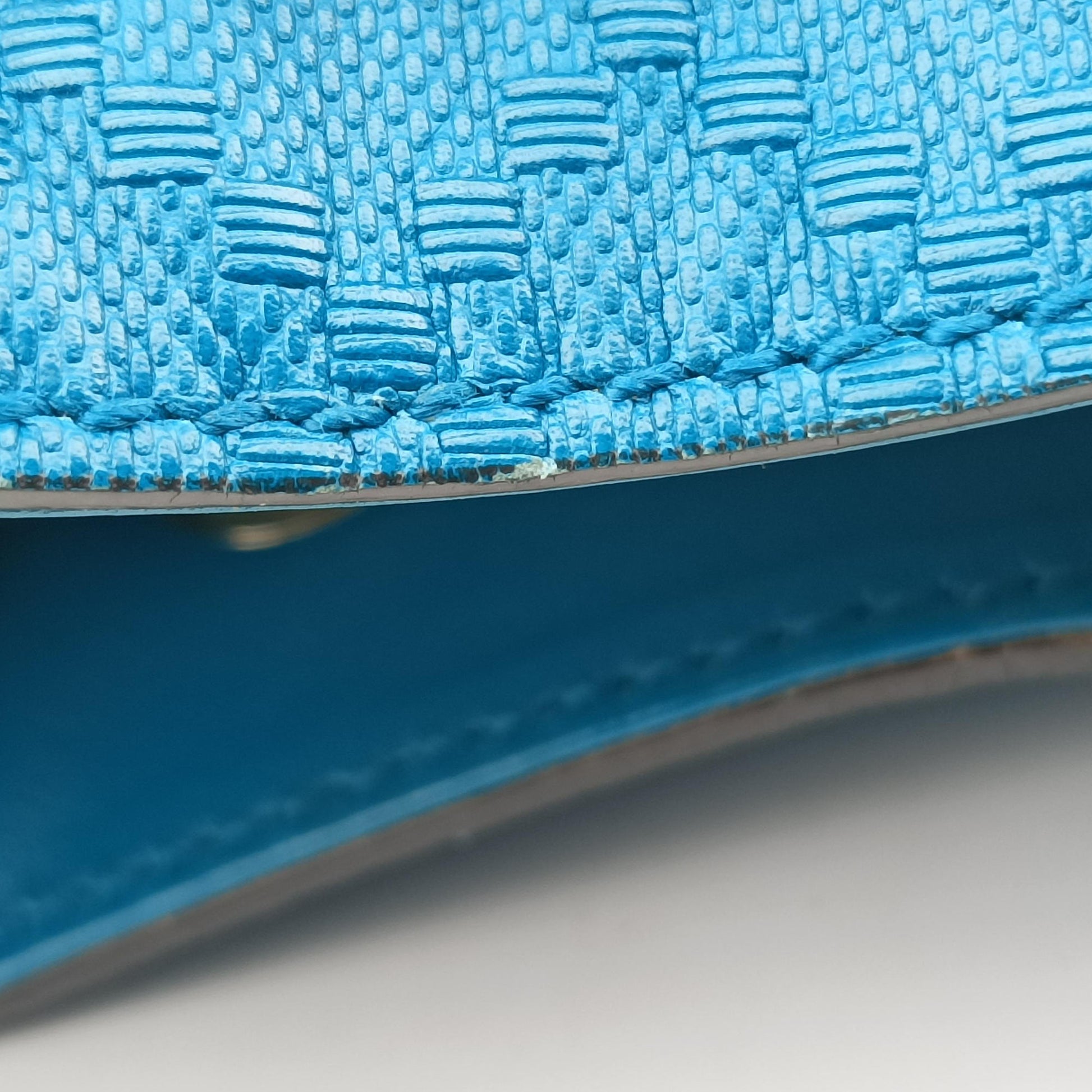 Bright Diamante Bucket Blue Leather 354229 I016928114ブライトディアマンテ バケット ブルー レザー 354229 I016928114