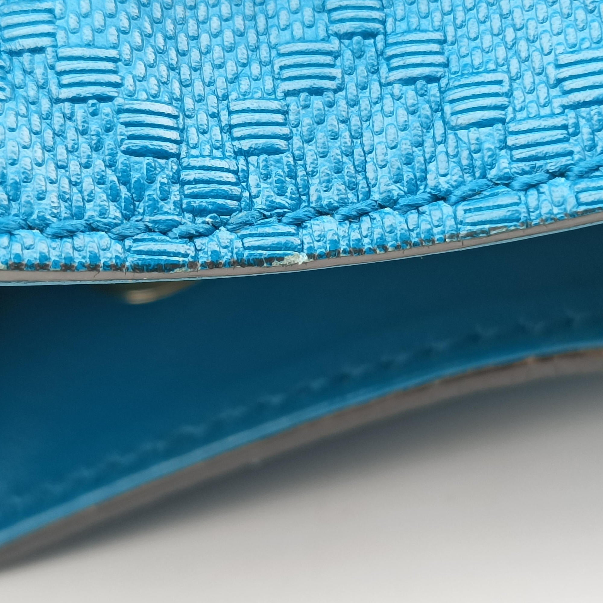 Bright Diamante Bucket Blue Leather 354229 I016928114ブライトディアマンテ バケット ブルー レザー 354229 I016928114