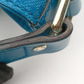 Bright Diamante Bucket Blue Leather 354229 I016928114ブライトディアマンテ バケット ブルー レザー 354229 I016928114