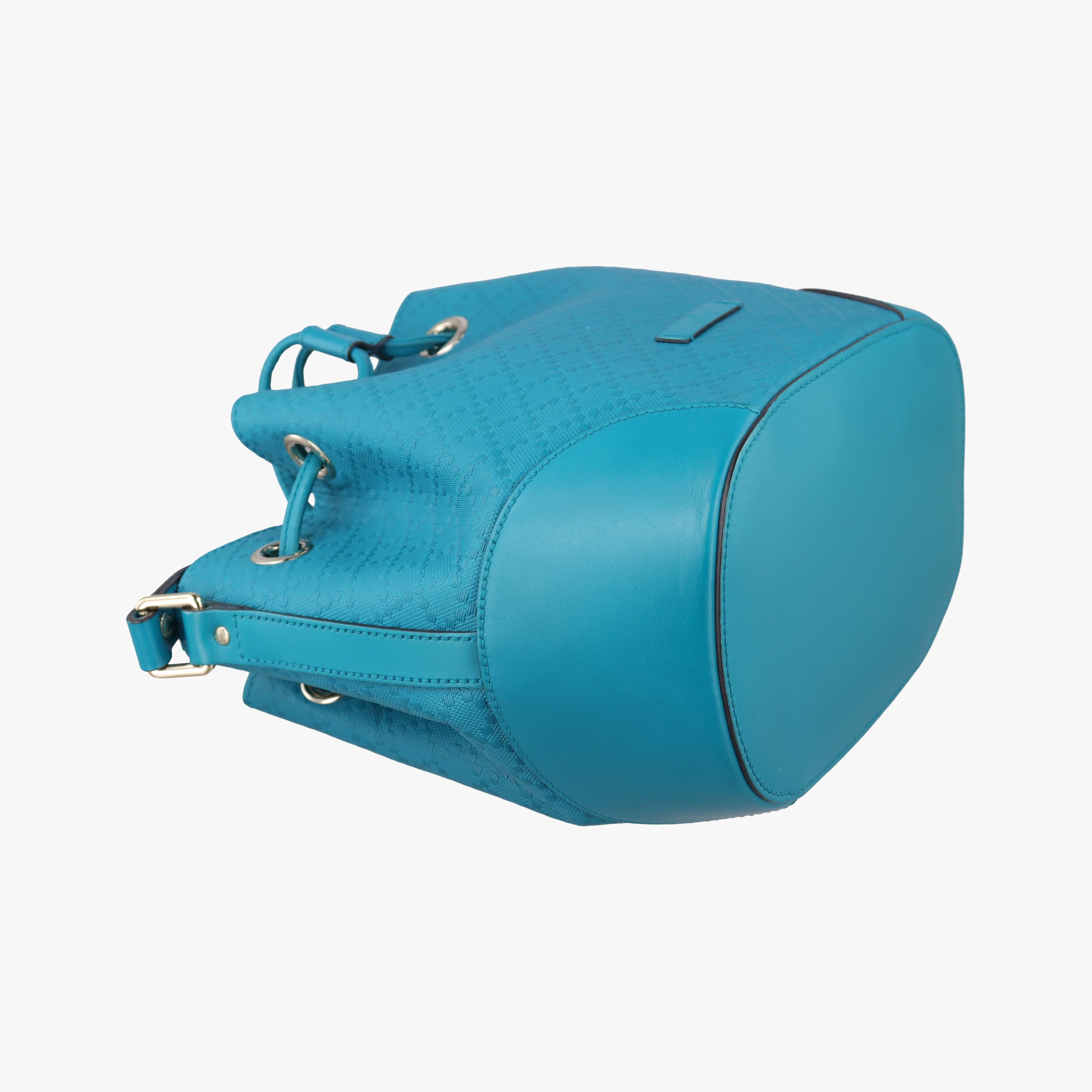 Bright Diamante Bucket Blue Leather 354229 I016928114ブライトディアマンテ バケット ブルー レザー 354229 I016928114