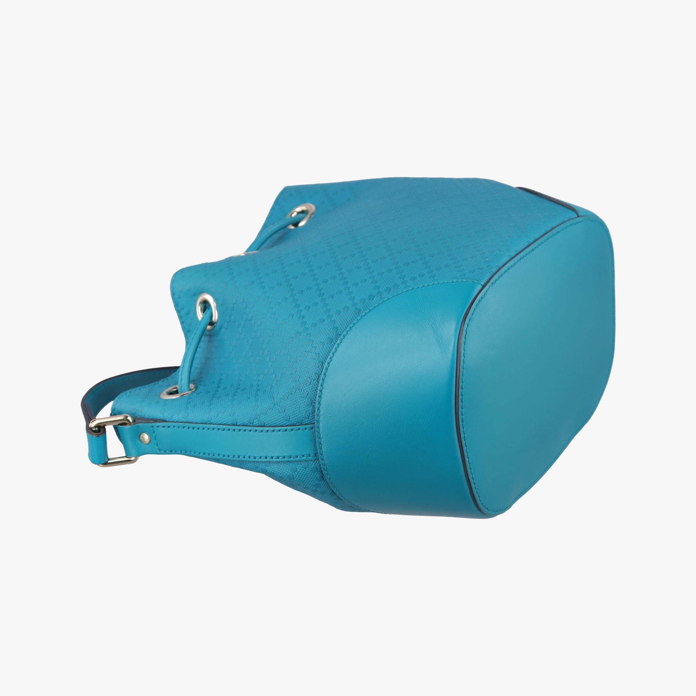 Bright Diamante Bucket Blue Leather 354229 I016928114ブライトディアマンテ バケット ブルー レザー 354229 I016928114