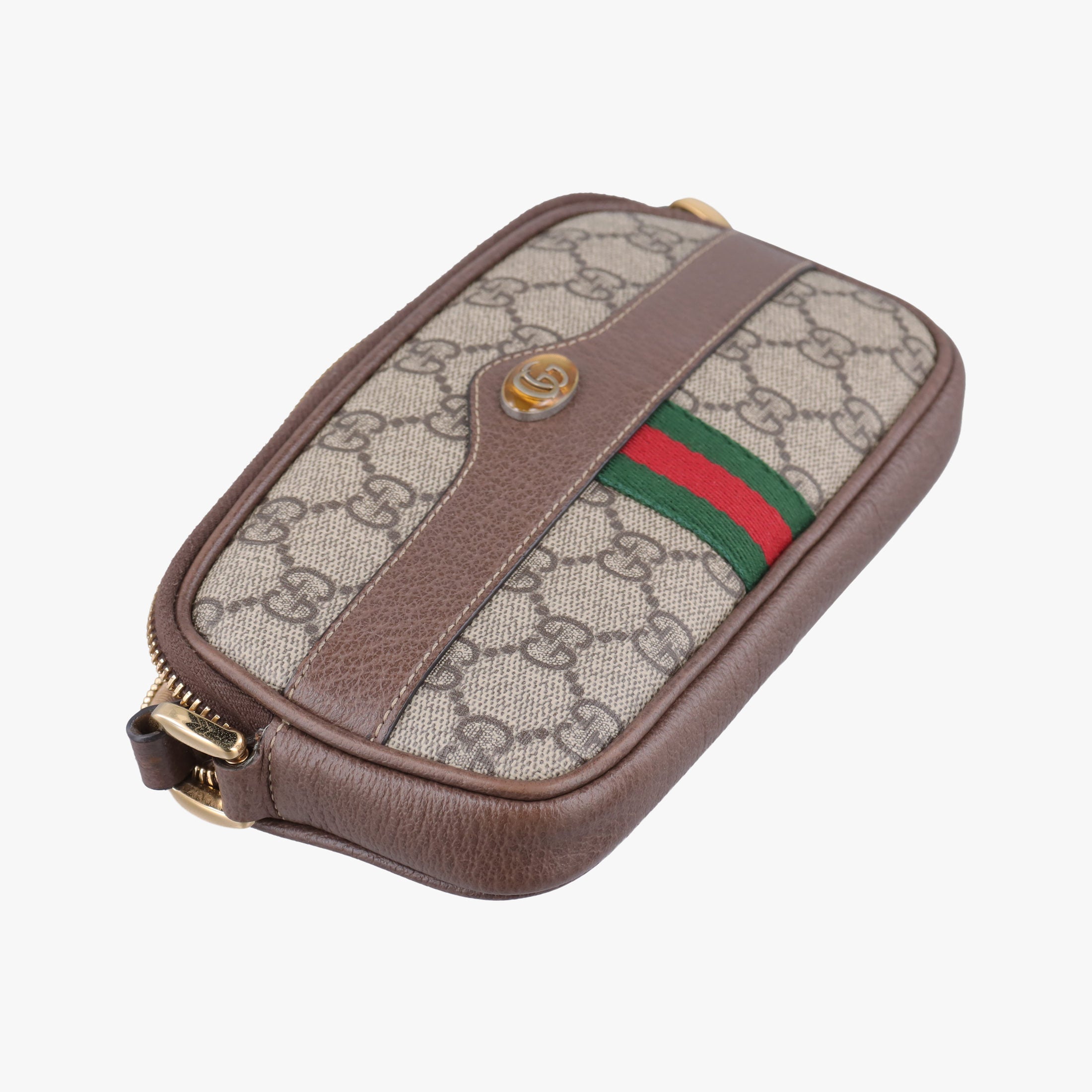 Ophidia Beige×red×green PVC coated canvas×Leather 598664 オフィディア ベージュ×レッド×グリーン PVCコーティングキャンバス×レザー 598664 