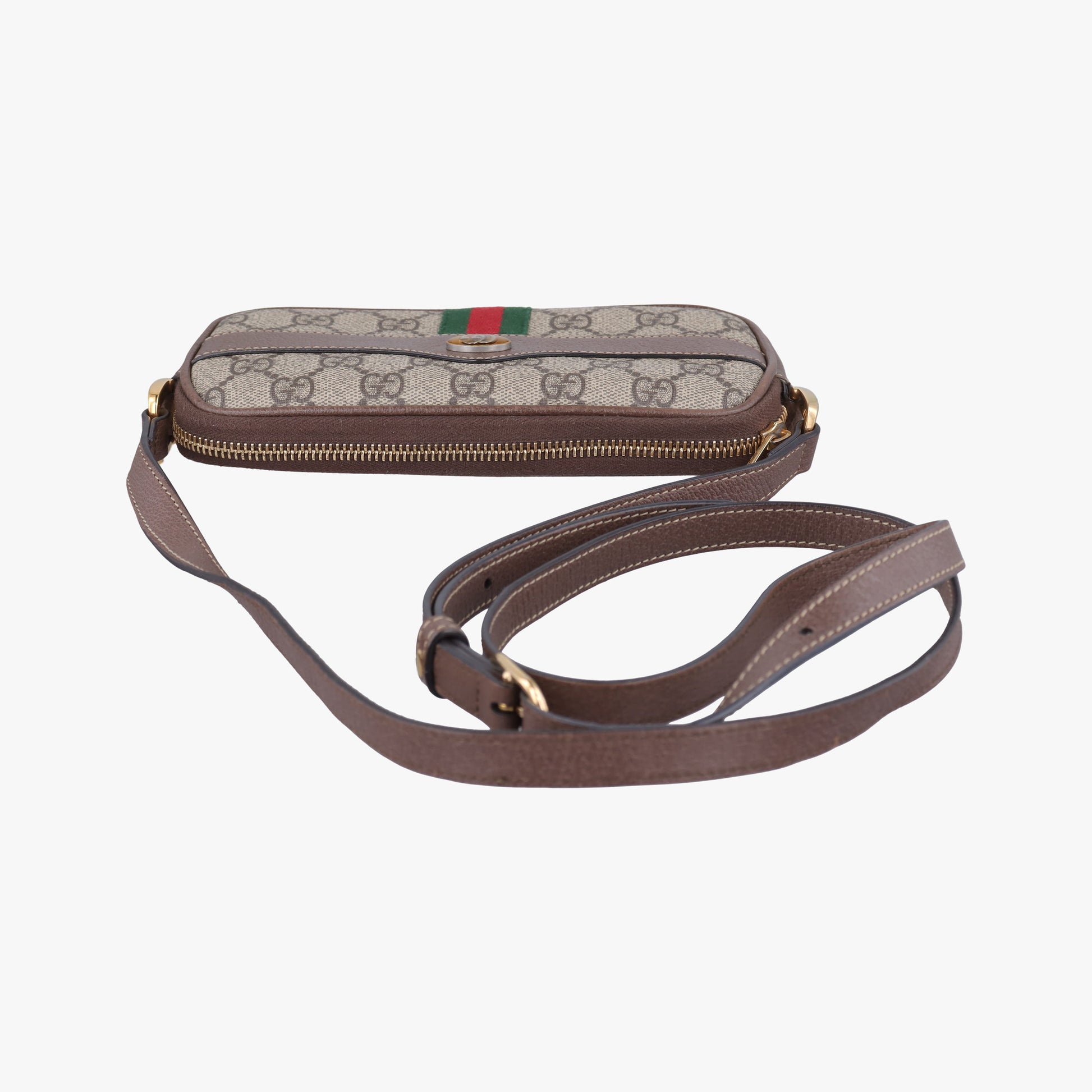 Ophidia Beige×red×green PVC coated canvas×Leather 598664 オフィディア ベージュ×レッド×グリーン PVCコーティングキャンバス×レザー 598664 
