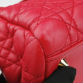 Cannage Dior Soft Shopping Red lambskin 17-BO-0153ディオールソフト レッド ラムスキン 17-BO-0153