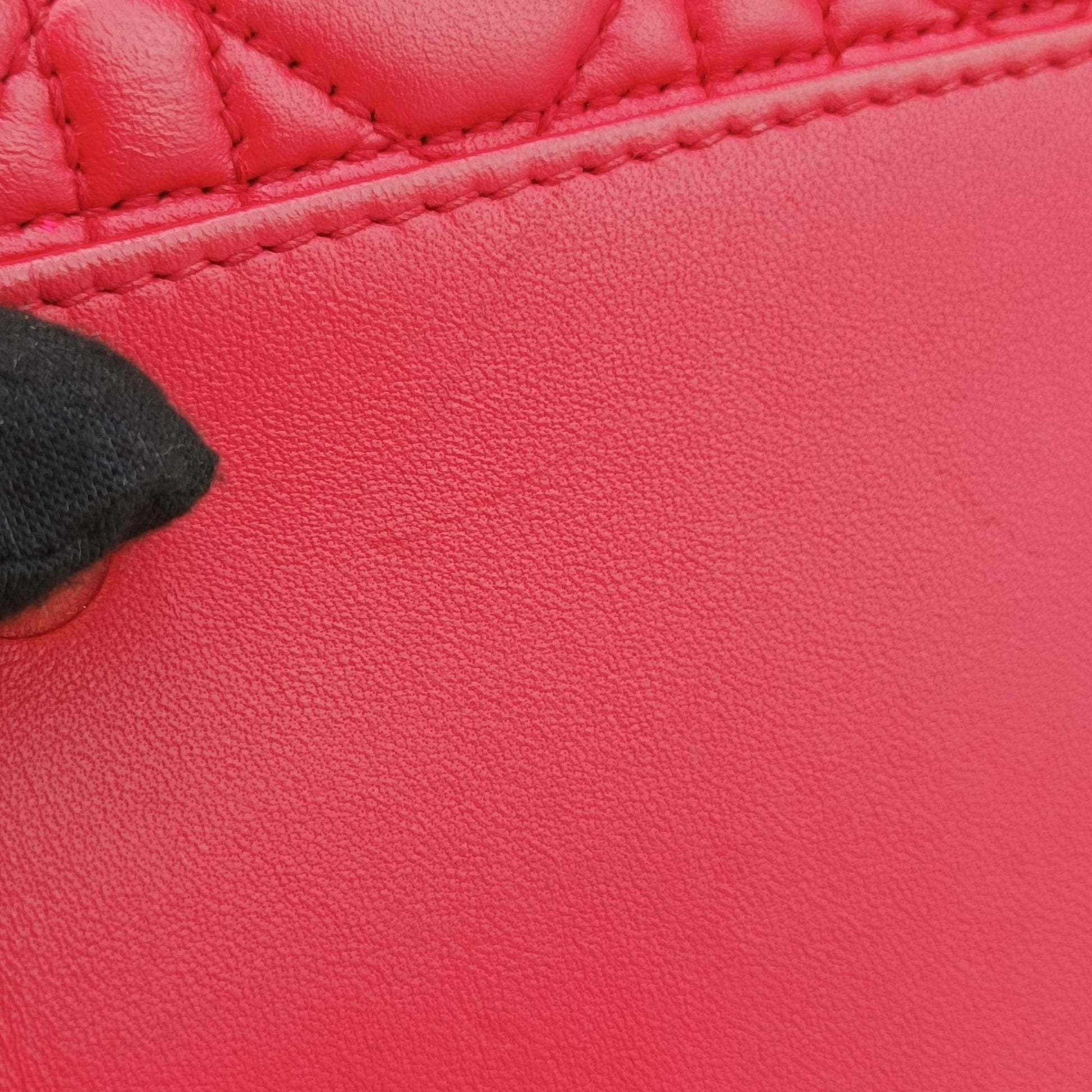 Cannage Dior Soft Shopping Red lambskin 17-BO-0153ディオールソフト レッド ラムスキン 17-BO-0153