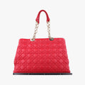 Cannage Dior Soft Shopping Red lambskin 17-BO-0153ディオールソフト レッド ラムスキン 17-BO-0153