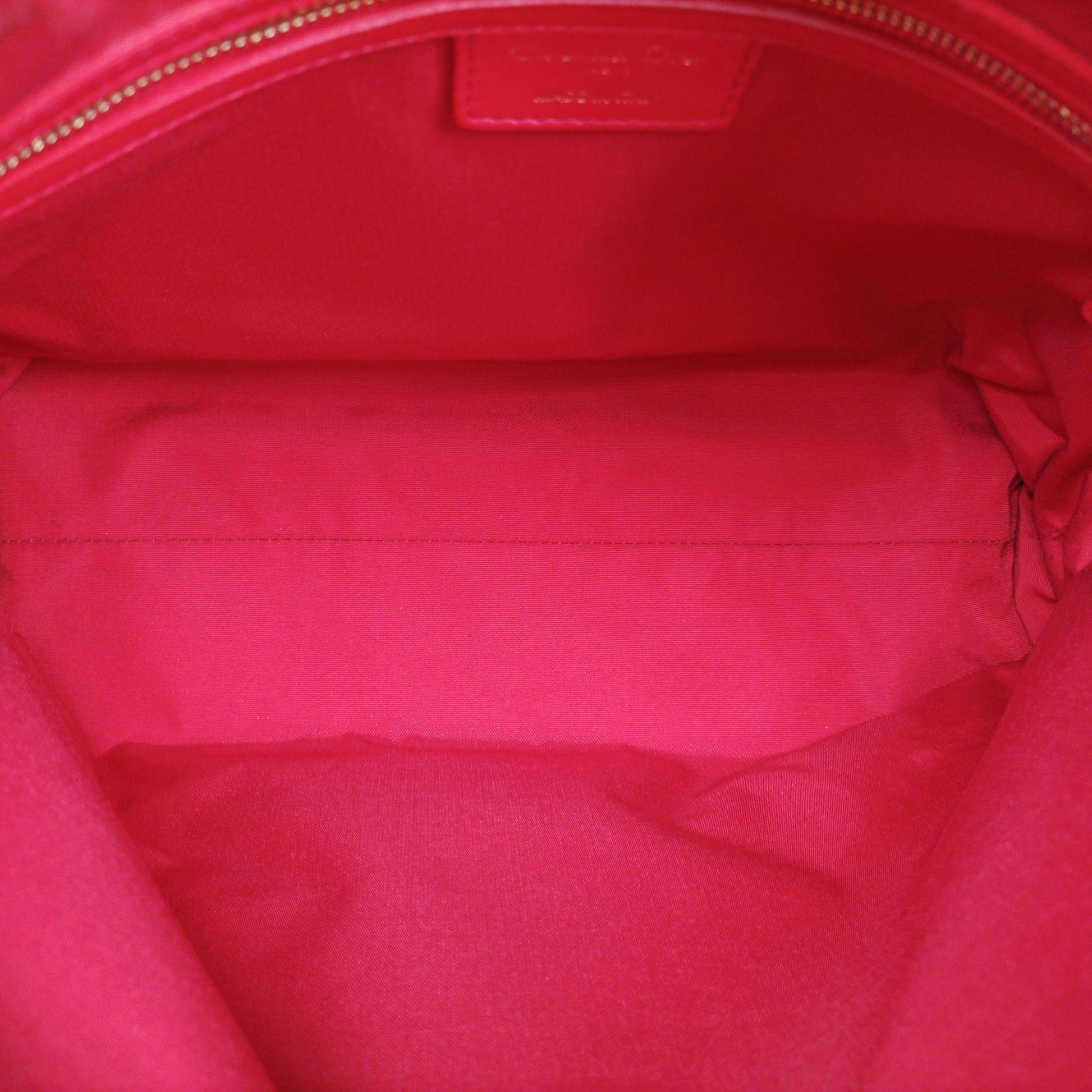 Cannage Dior Soft Shopping Red lambskin 17-BO-0153ディオールソフト レッド ラムスキン 17-BO-0153
