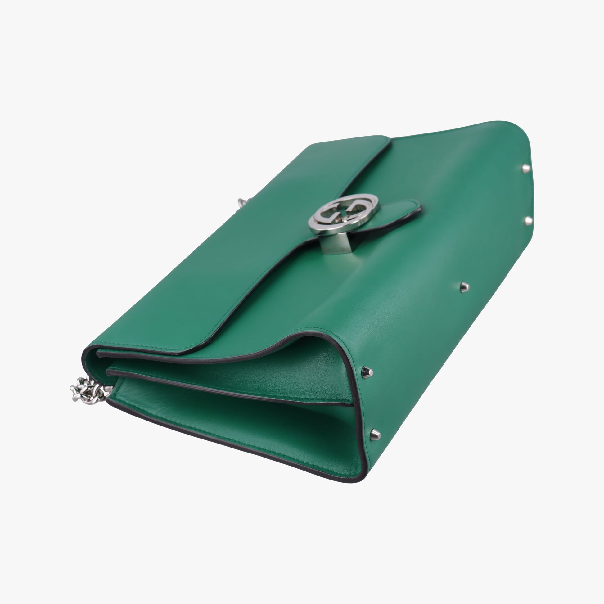Interlocking G Green Leather 387604 D018567485インターロッキングG グリーン レザー 387604 D018567485