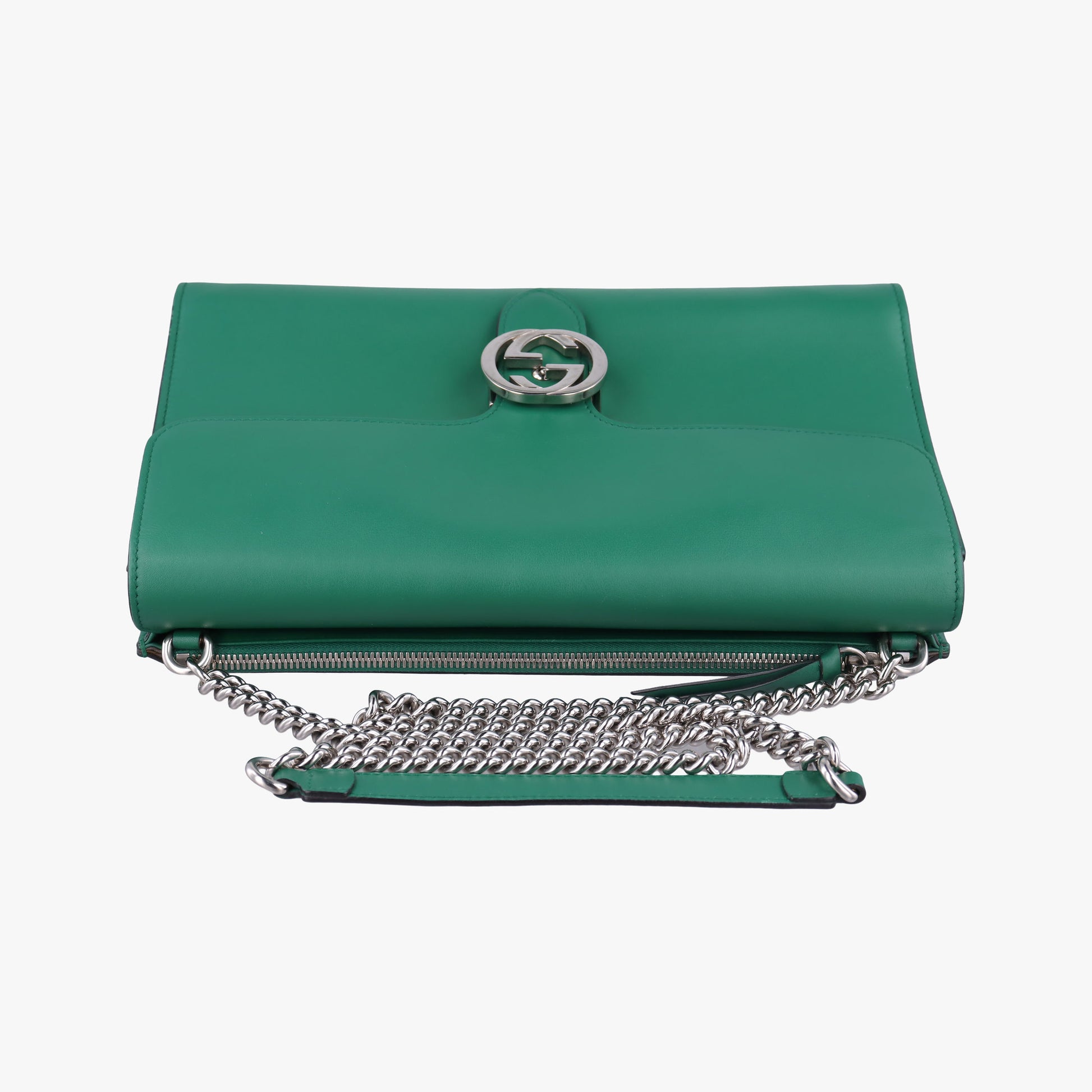 Interlocking G Green Leather 387604 D018567485インターロッキングG グリーン レザー 387604 D018567485