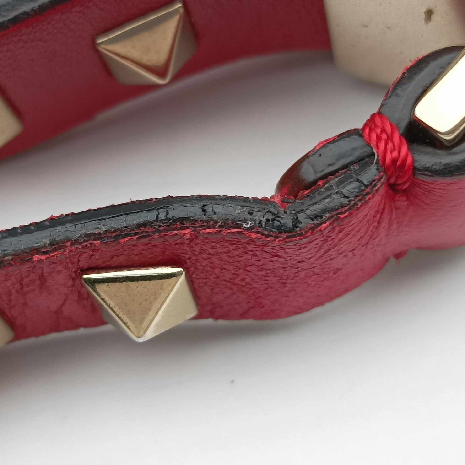 ROCKSTUD Red Leather BF F546NBD1ロックスタッズ レッド レザー BF F546NBD1