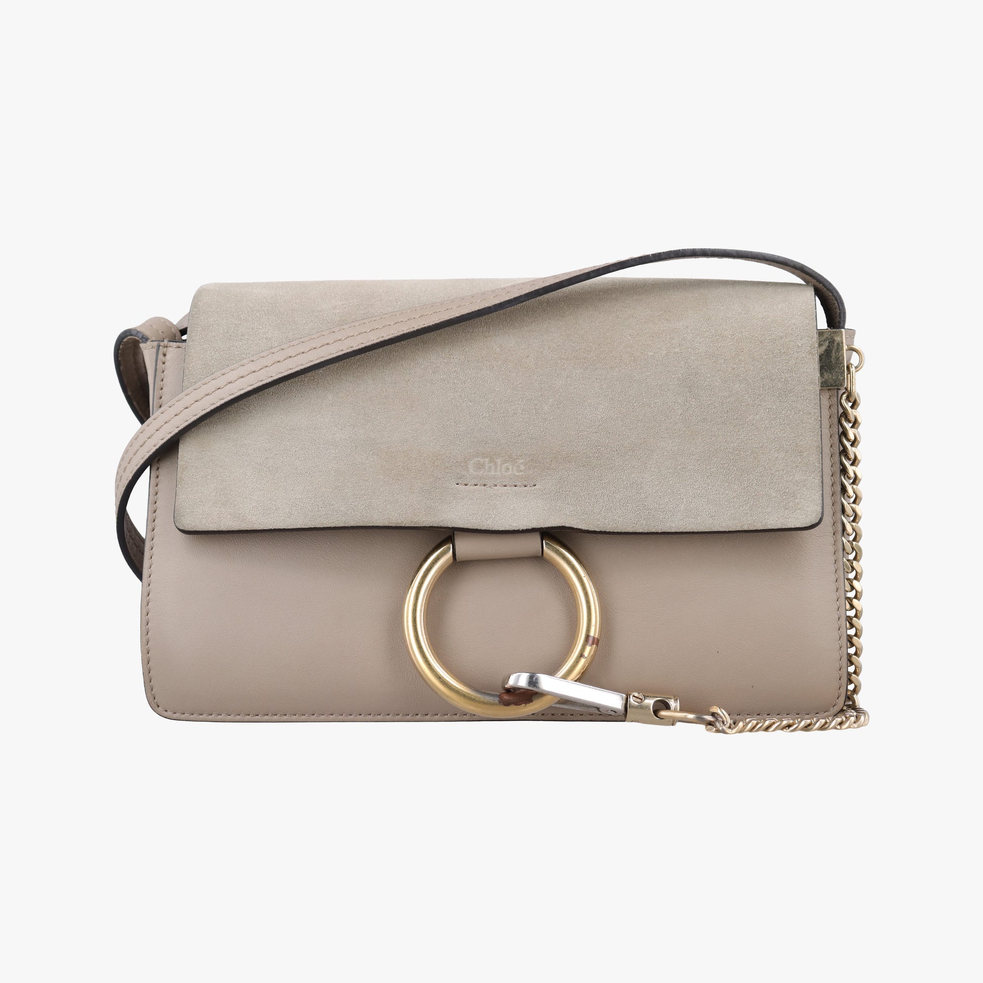 FAYE Beige Suede × leather 03-16-99-65フェイ ベージュ スエード×レザー 03-16-99-65